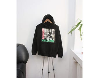 Sweat à capuche The Clash London Calling noir pour hommes Petit