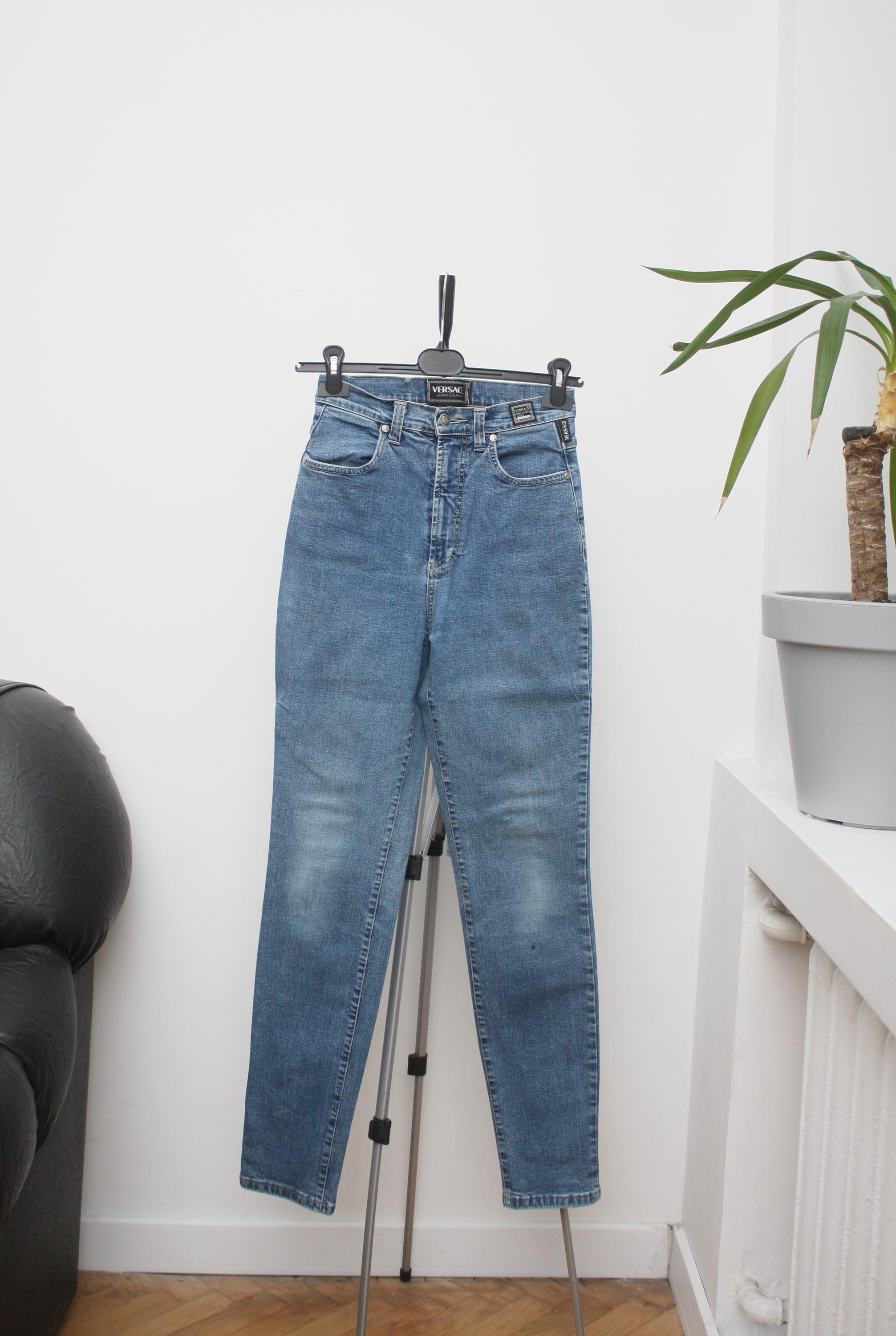 Versace Jeans Couture Vintage Blue Stretch Denim - Etsy