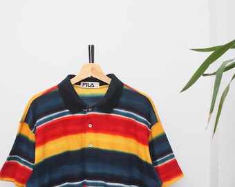 Fila Vintage Acid Abstract Polo