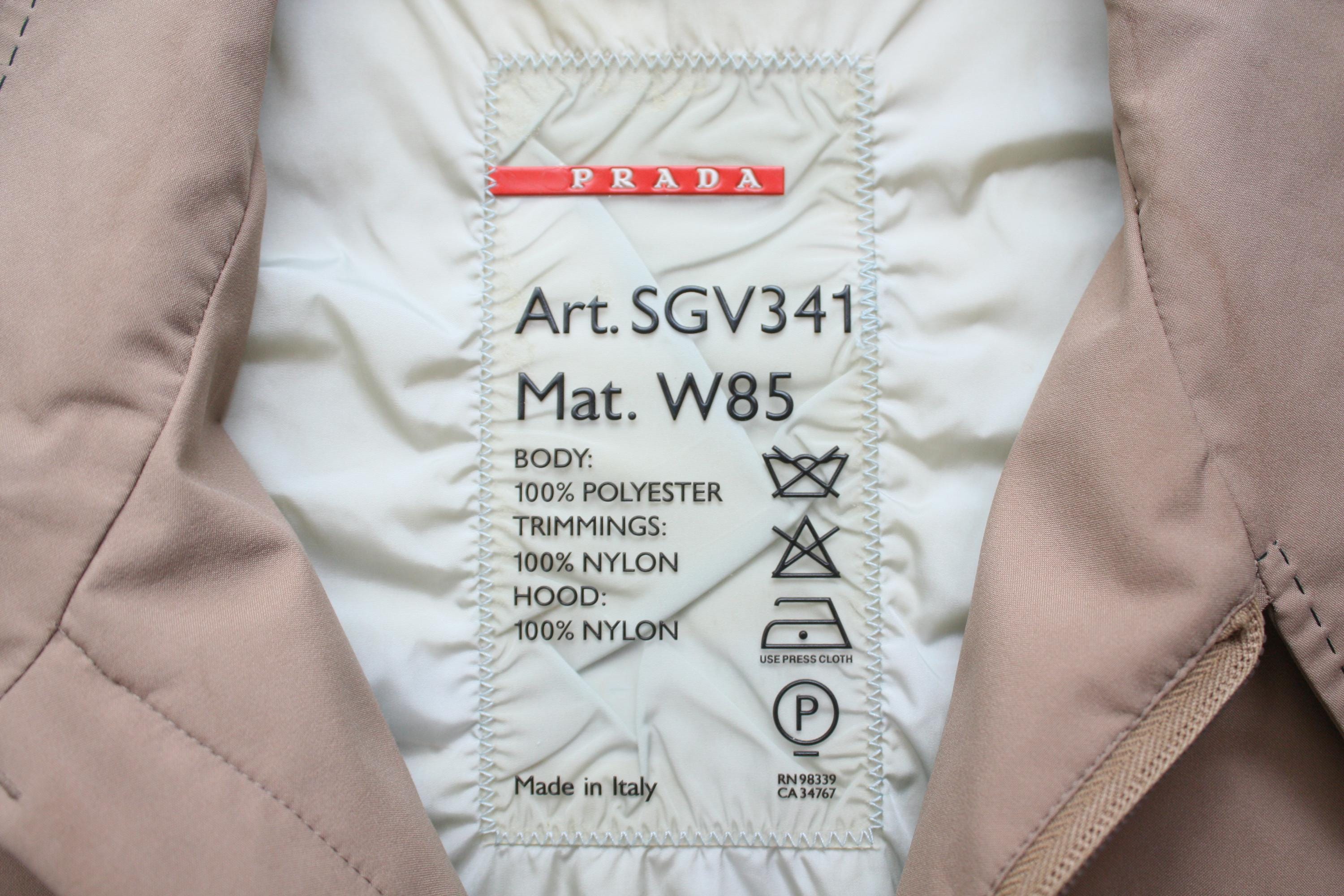Prada Gore-tex Beige Jacket Men's 48 ART.SGV341 - Etsy UK