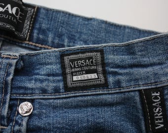 Versace Jeans Couture Vintage Blue Stretch Denim - Etsy display picture 1