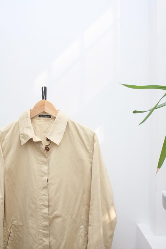 C.P. Company, C.P. Company Beige Vintage Trench Coat Women's 42 SS2002