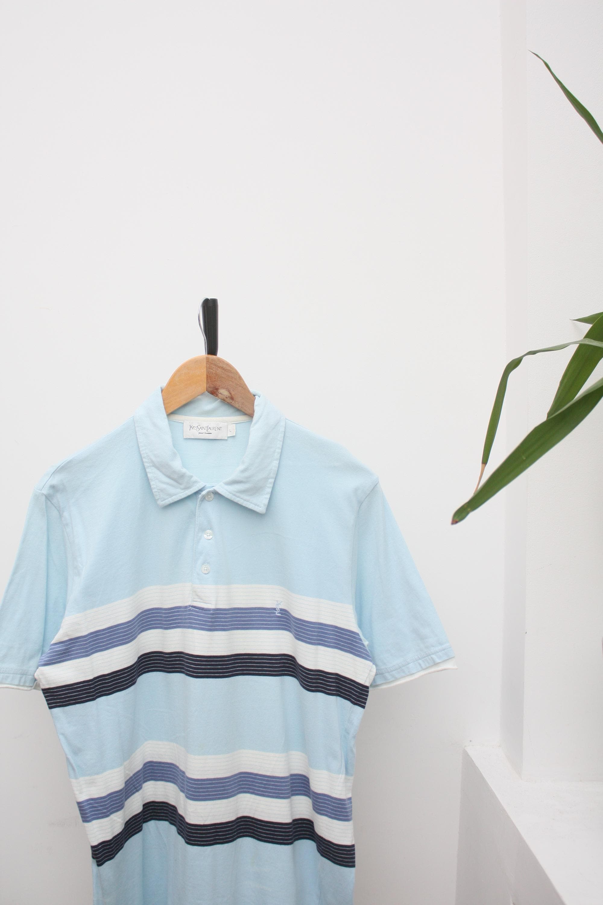 Yves Saint Laurent Blue Shirt Men - Etsy - Page 2