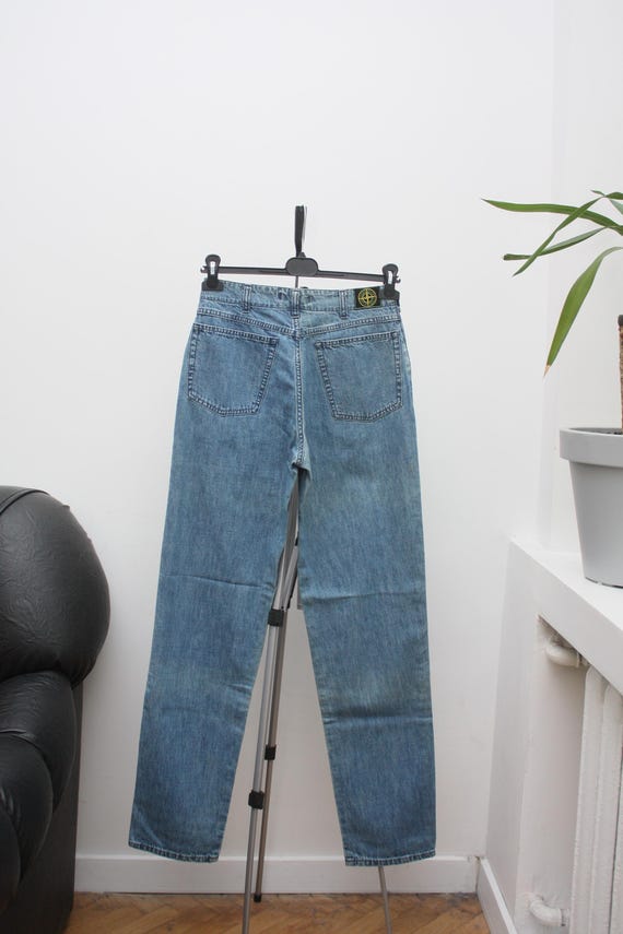 Stone Island Vintage Patch Program Denim Blue Jea… - image 2