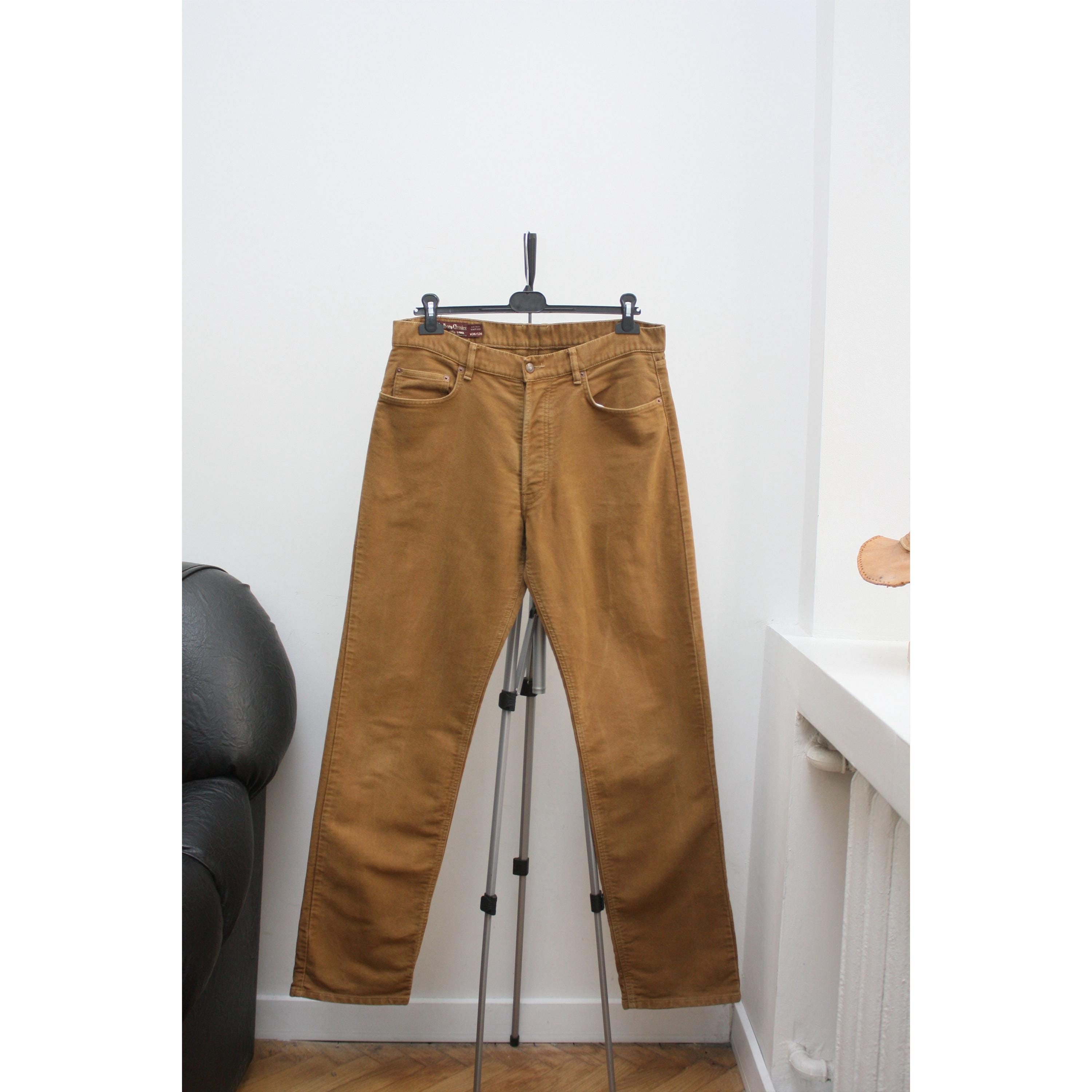 Marlboro Classics Mustard Beige Vintage Velvet Pant W34L34 - Etsy