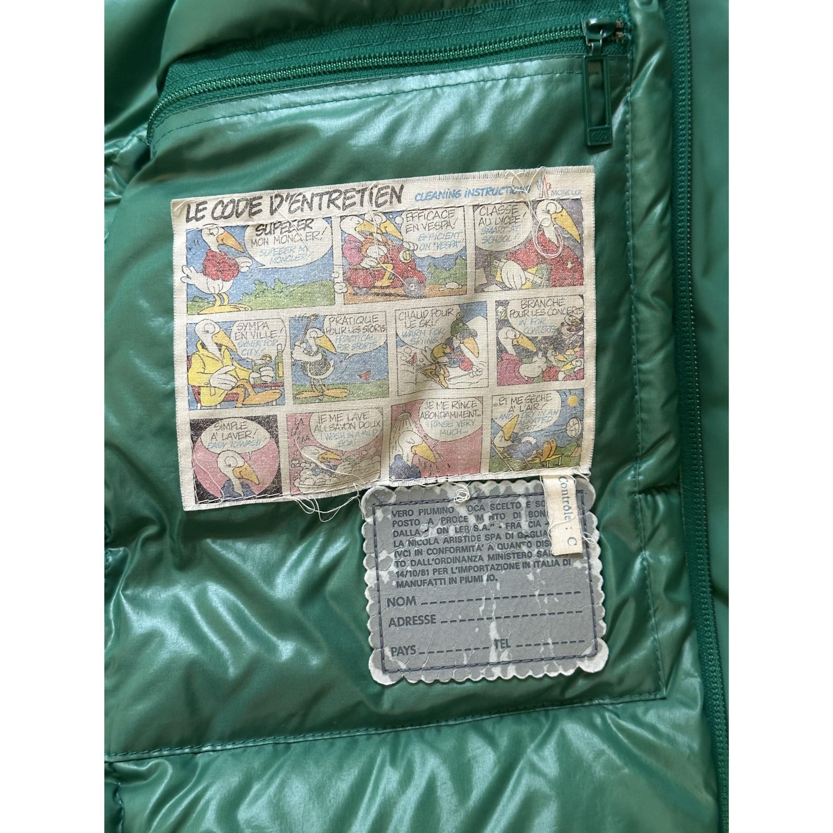 Moncler Green Goose Down Jacket - Etsy