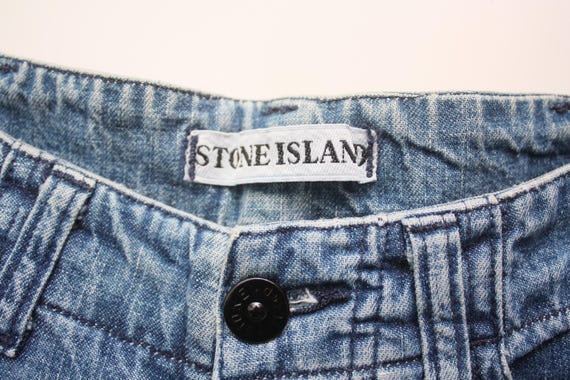 Stone Island Vintage Patch Program Denim Blue Jea… - image 5