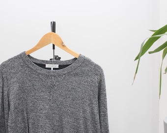 Sandro Grauer Baumwollpullover Herren