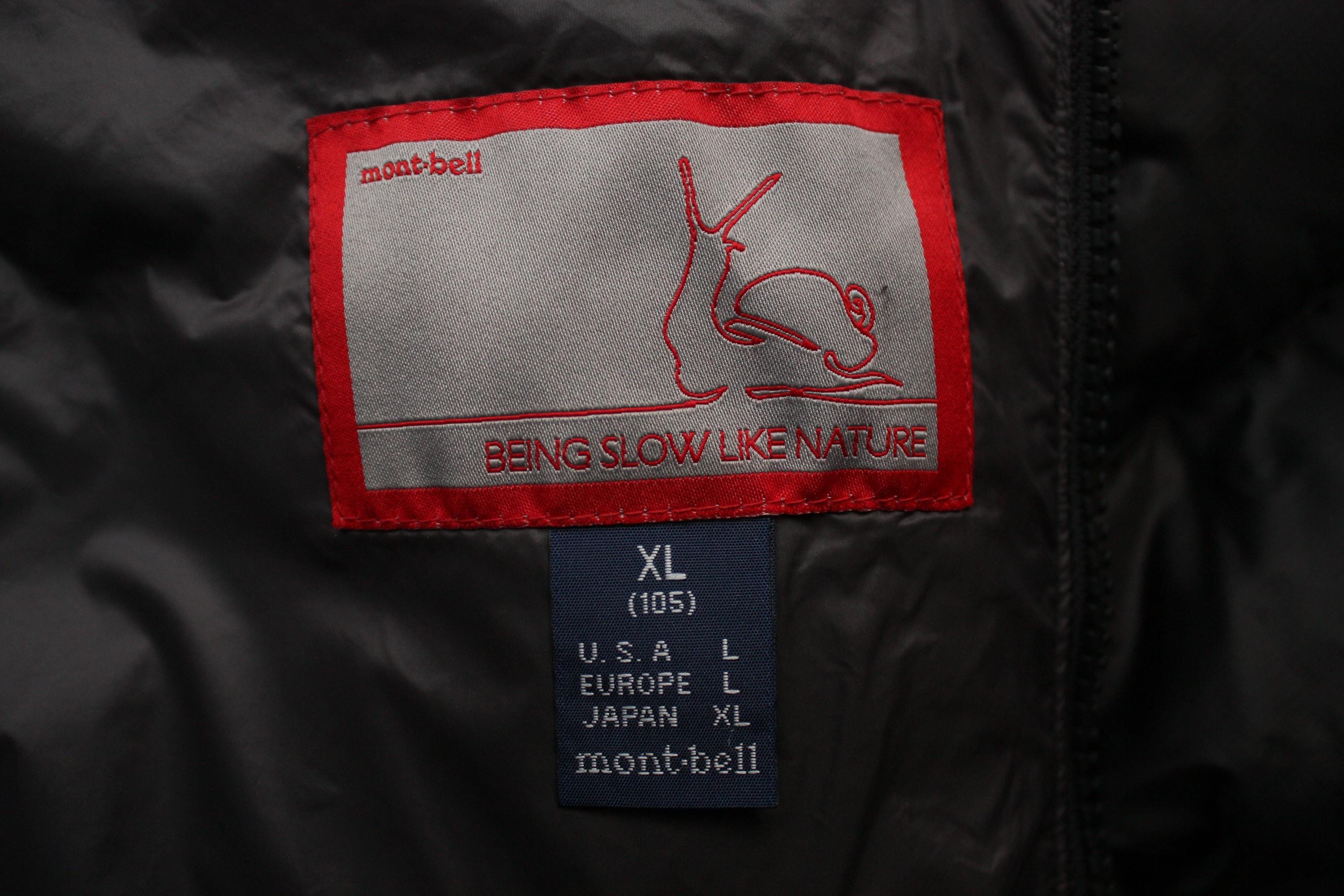Montbell Black Red Puffer Down Jacket Men