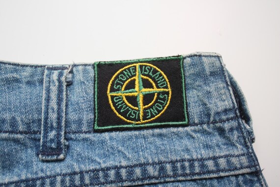 Stone Island Vintage Patch Program Denim Blue Jea… - image 4