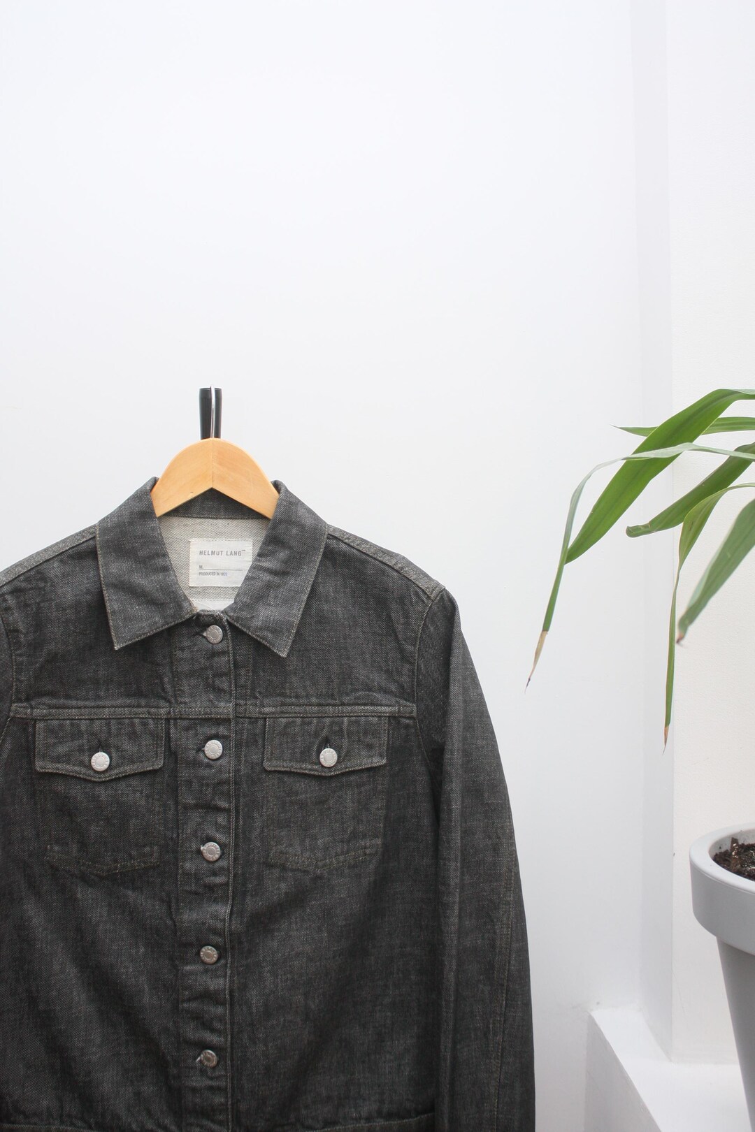 Helmut Lang 1999 Classic Denim Grey Jacket 44 Made in Italy - Etsy