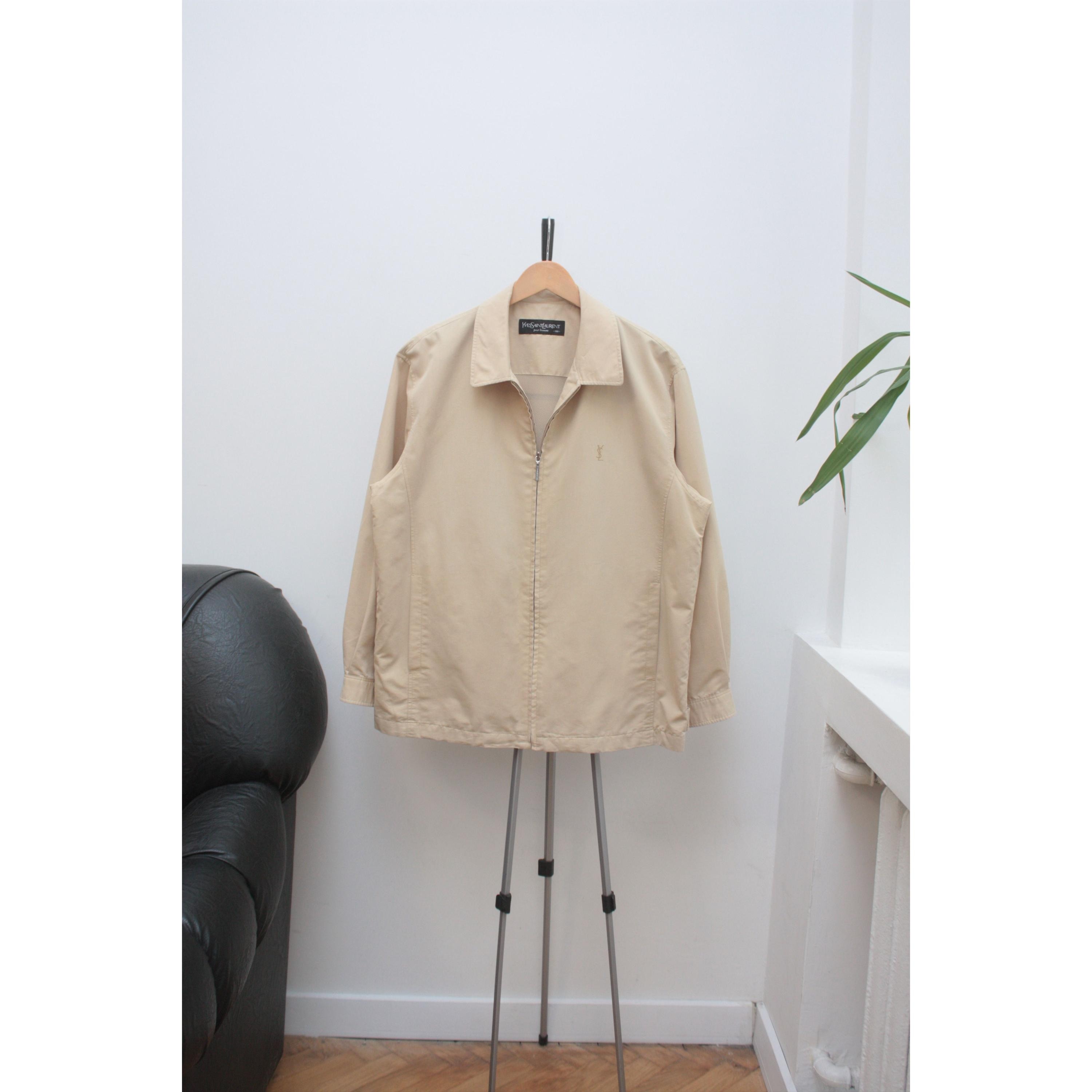 ジャケット SAINT LAURENT BEIGE COTTON CASUAL JACKET Yves Saint Laurent beige 90s cotton jacket | Millesime