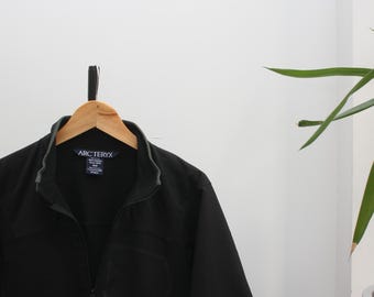 Arc'Teryx Black Snap-T Pullover Softshell Medium Men's