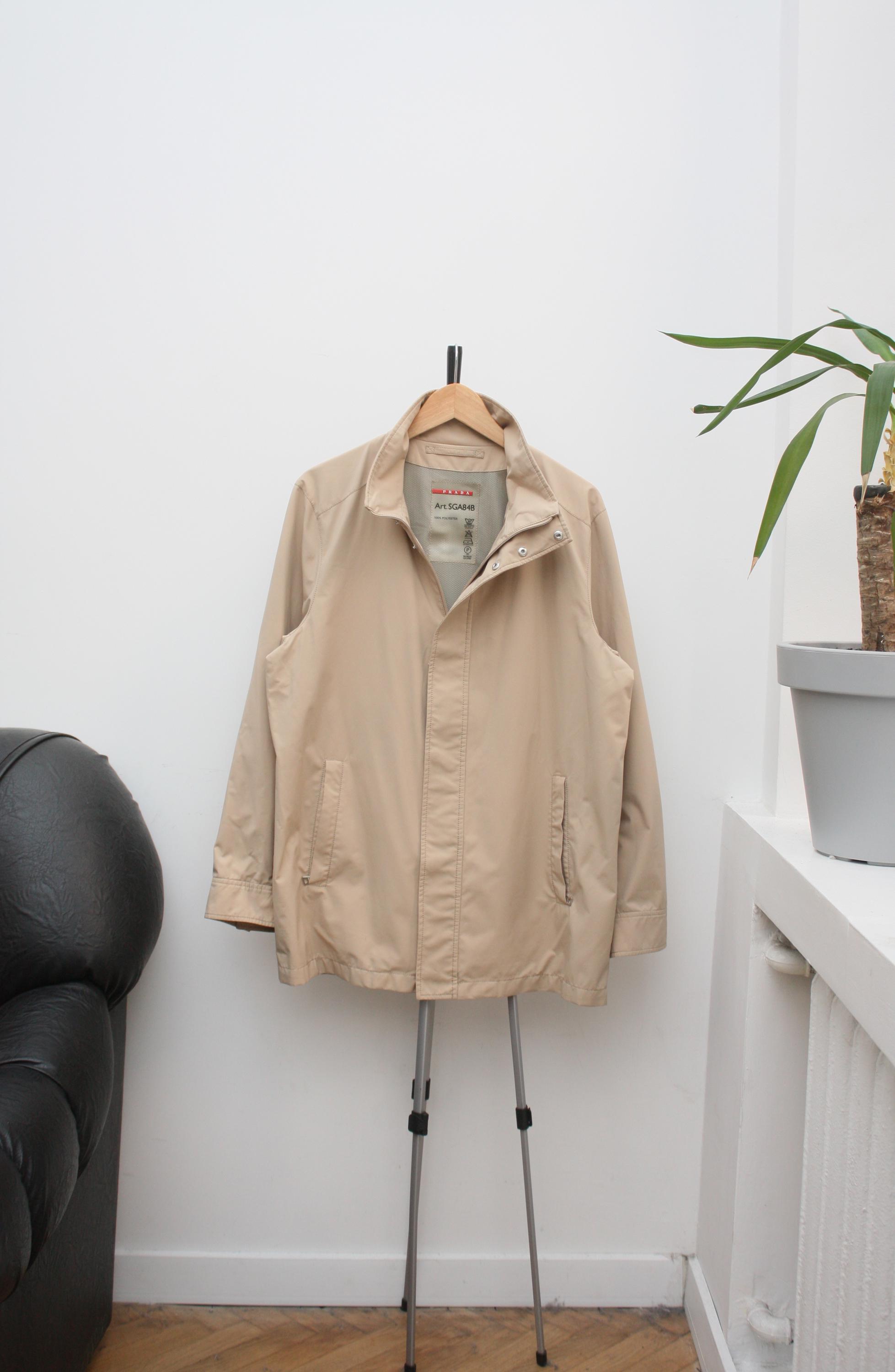 Prada Vintage Beige Casual Lightweight Jacket Men's 52 - Etsy Israel