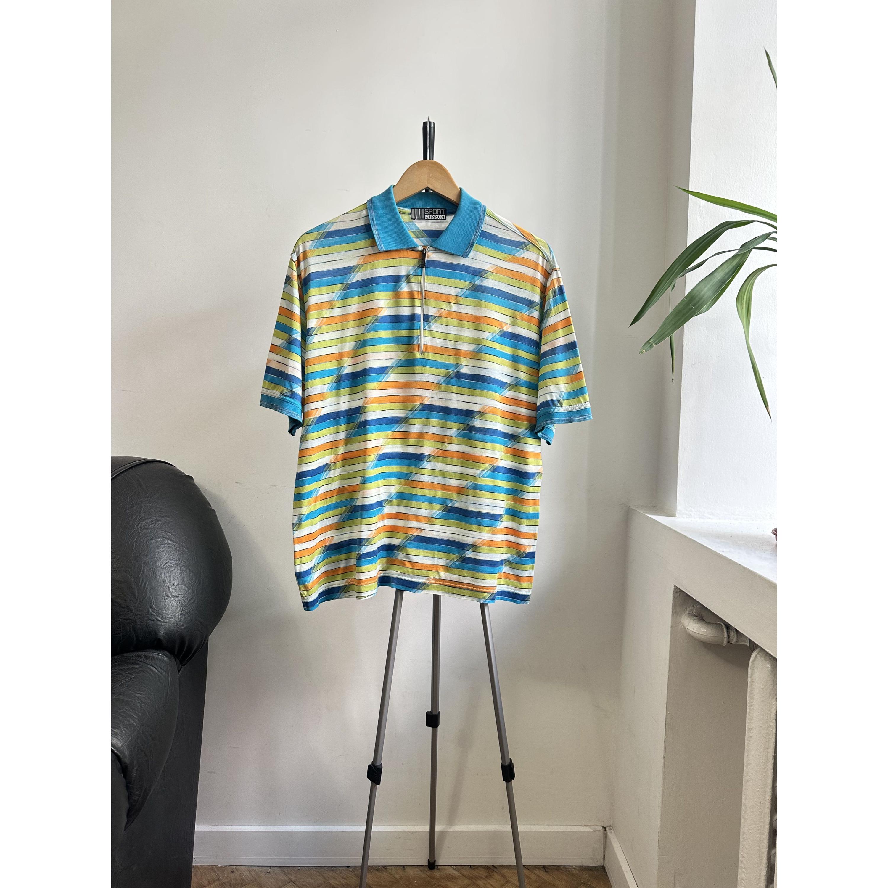 Missoni Sport Vintage Multicolor Polo Men's 50 Made in Italy - Etsy