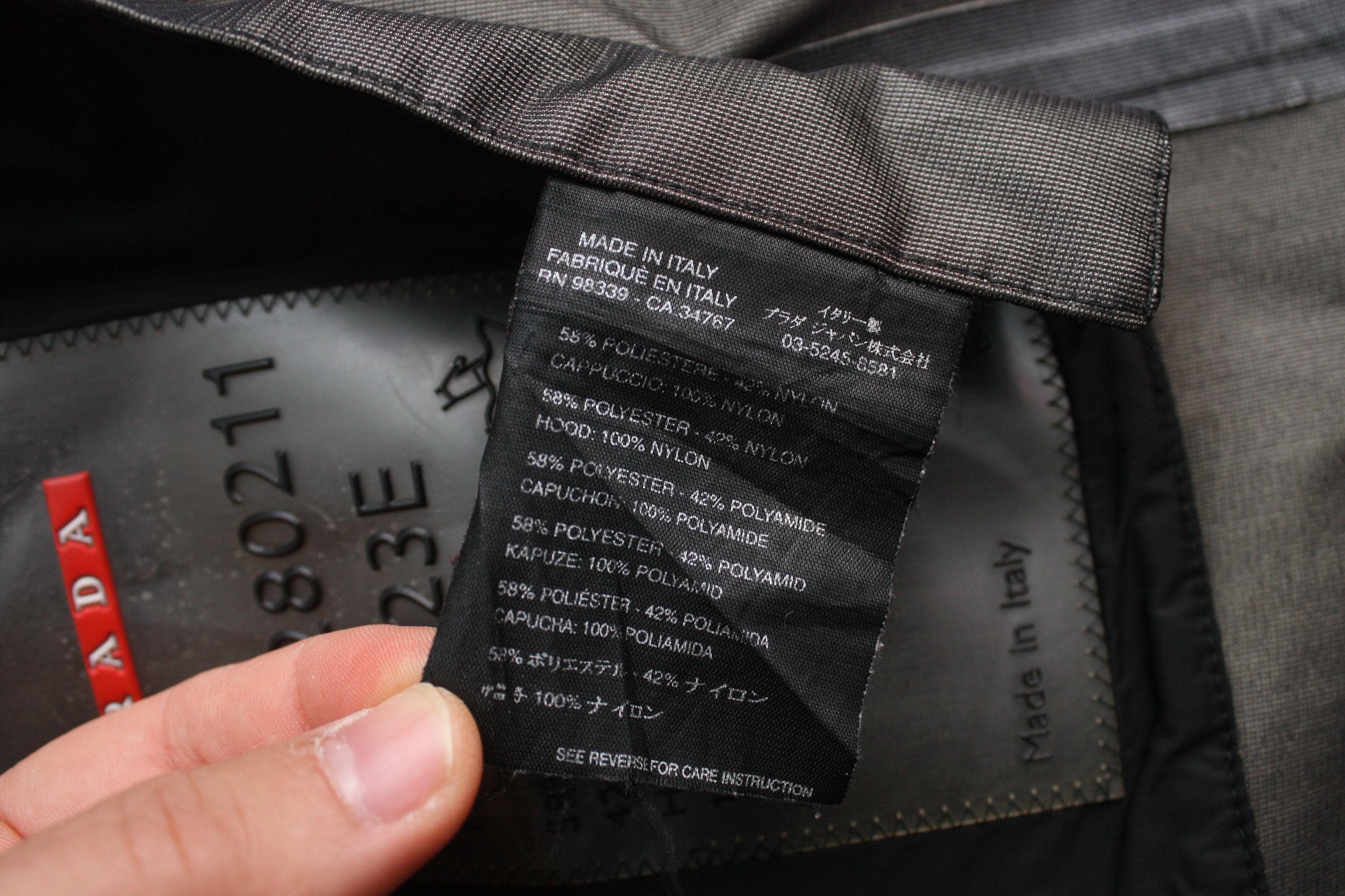 Prada Gore-tex Dark Grey Trench Coat Men's 48 Made in Italy - Etsy