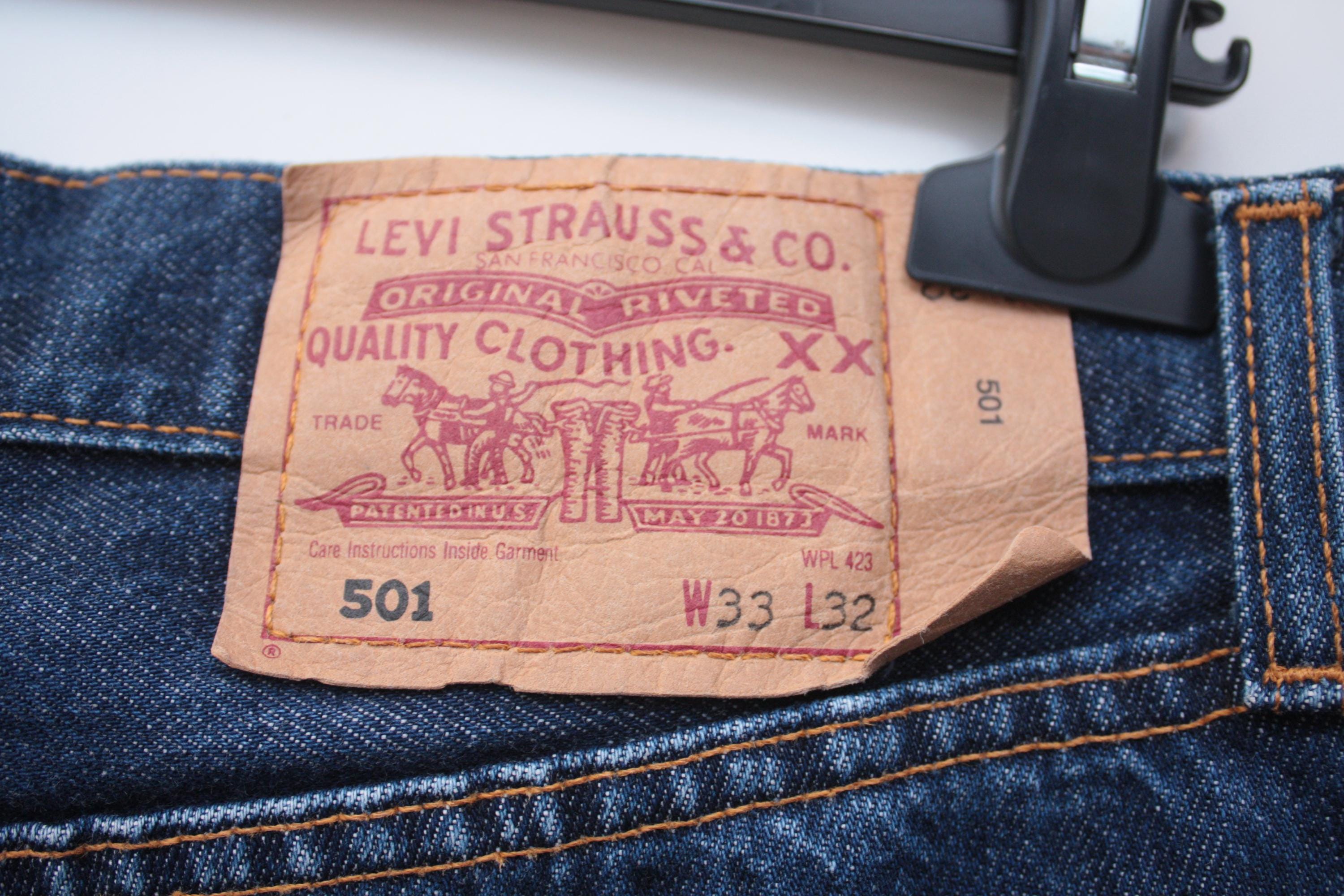 Levi's 501 Vintage Denim Jeans W33L32 Made in UK - Etsy