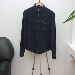 Armani Jeans Dark Navy Shirt Men&#39;s Small