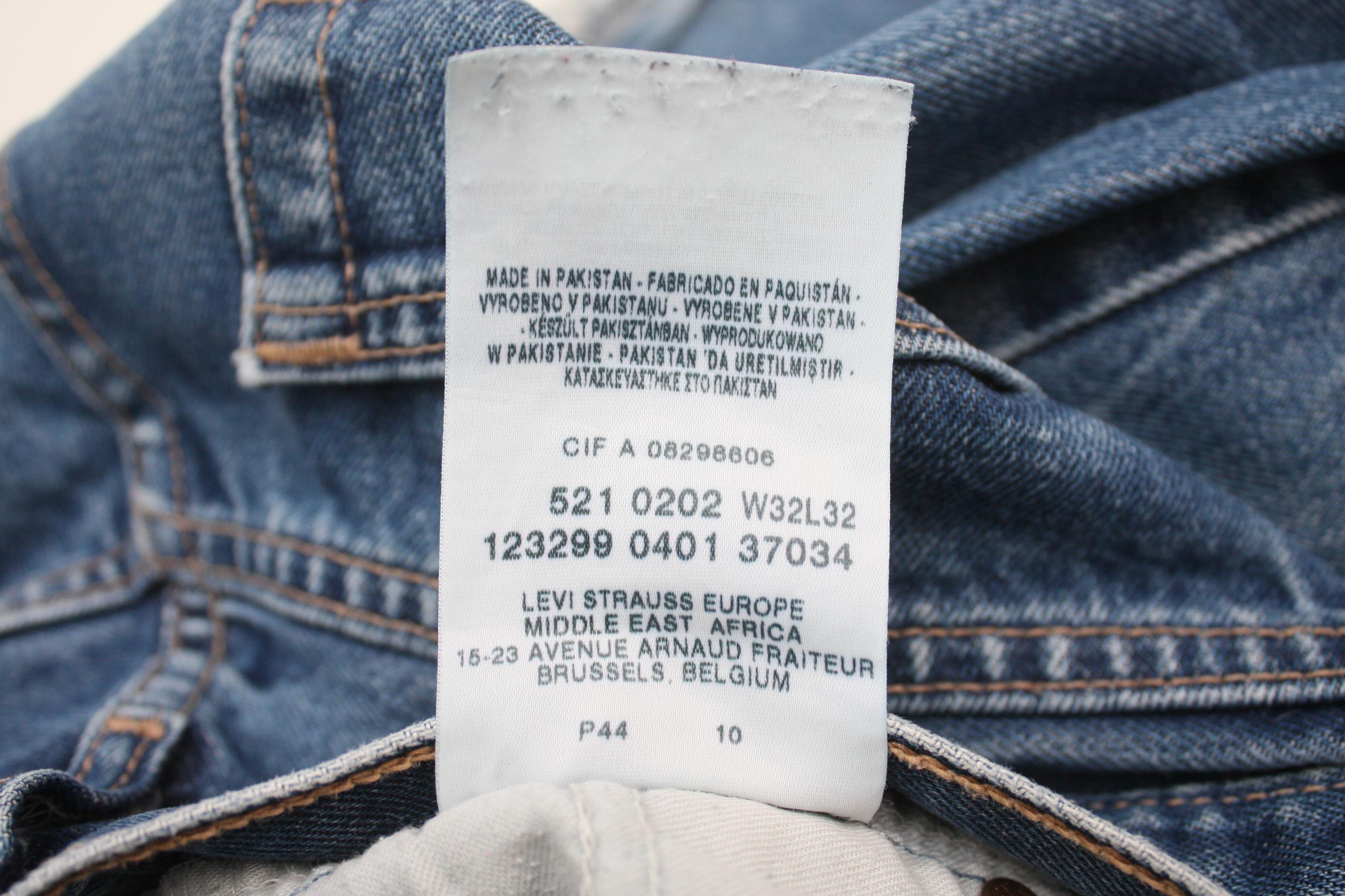 Levi's 521 02 W32L32 Denim Blue Jeans - Etsy Hong Kong