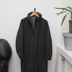 ジャケット・アウター 90s PRADA long coat black 90s Prada Coat - Etsy