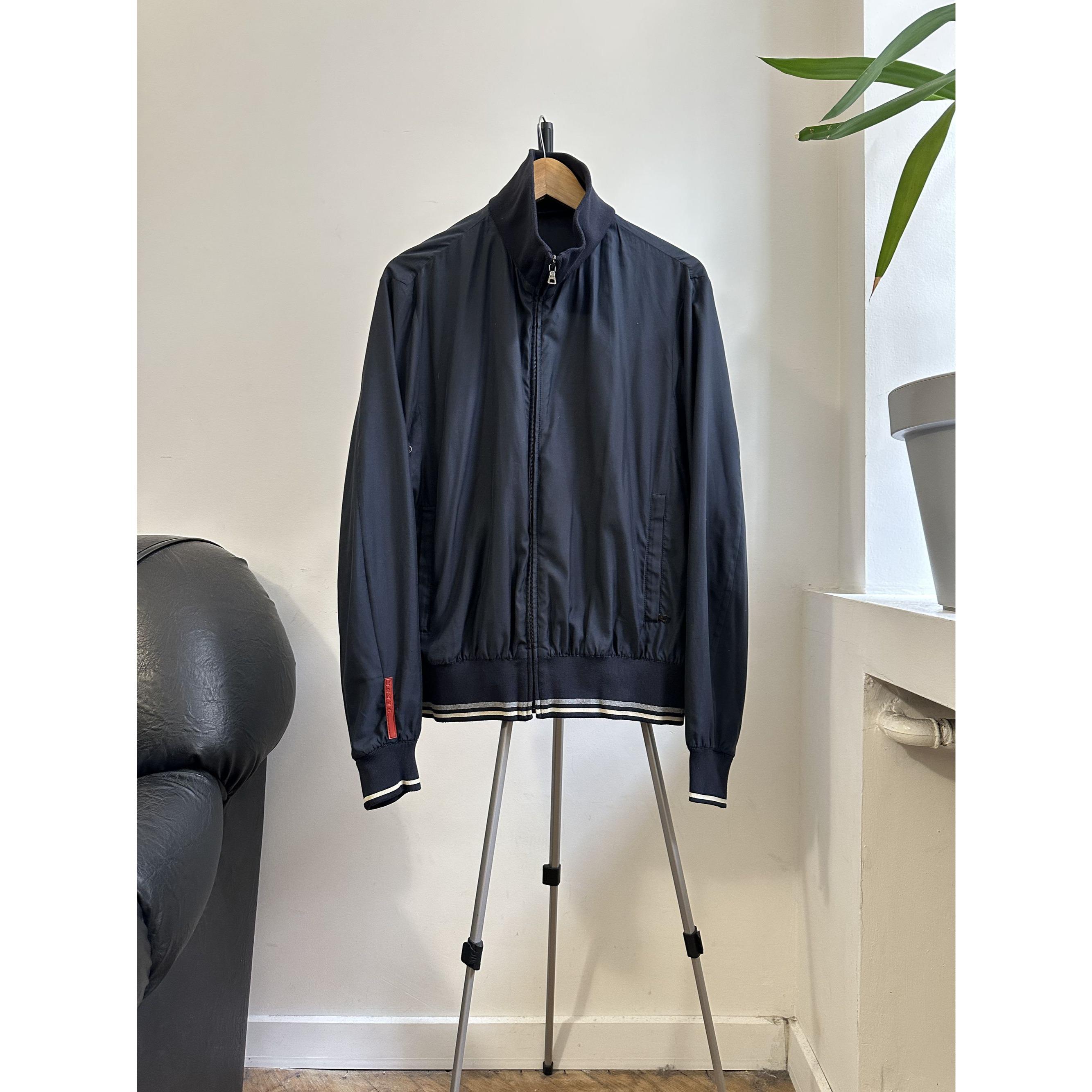 PRADA ネイビー ボンバージャケット プラダ ネイビー 軽量ボンバージャケット メンズ M イタリア製 - Etsy 日本