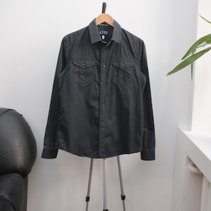 Armani Jeans Dark Navy Shirt Men&#39;s Small