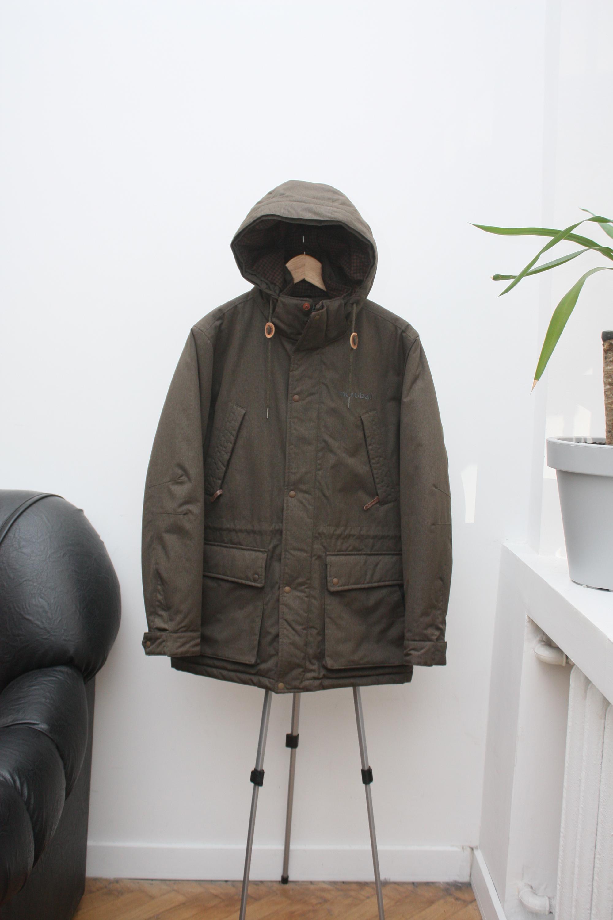 Montbell Olive Green Puffer Down Parka Men