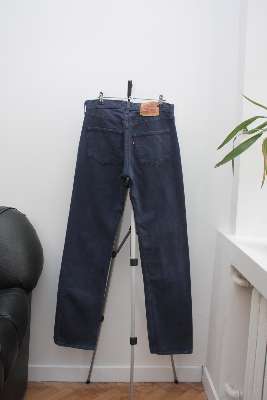 Levi's 501 Vintage Navy Denim Jeans W31L34 Made in USA 90s - Etsy