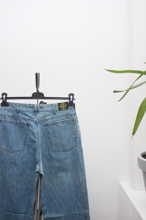 Stone Island Vintage Patch Program Denim Blue Jea… - image 1