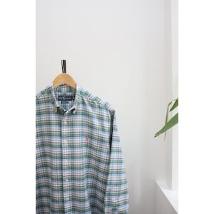 Ralph Lauren Green Checkered Shirt Men&#39;s Large