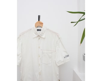 ARMANI JEANS Vintage Womens Short Sleeve Shirt 90s Italian