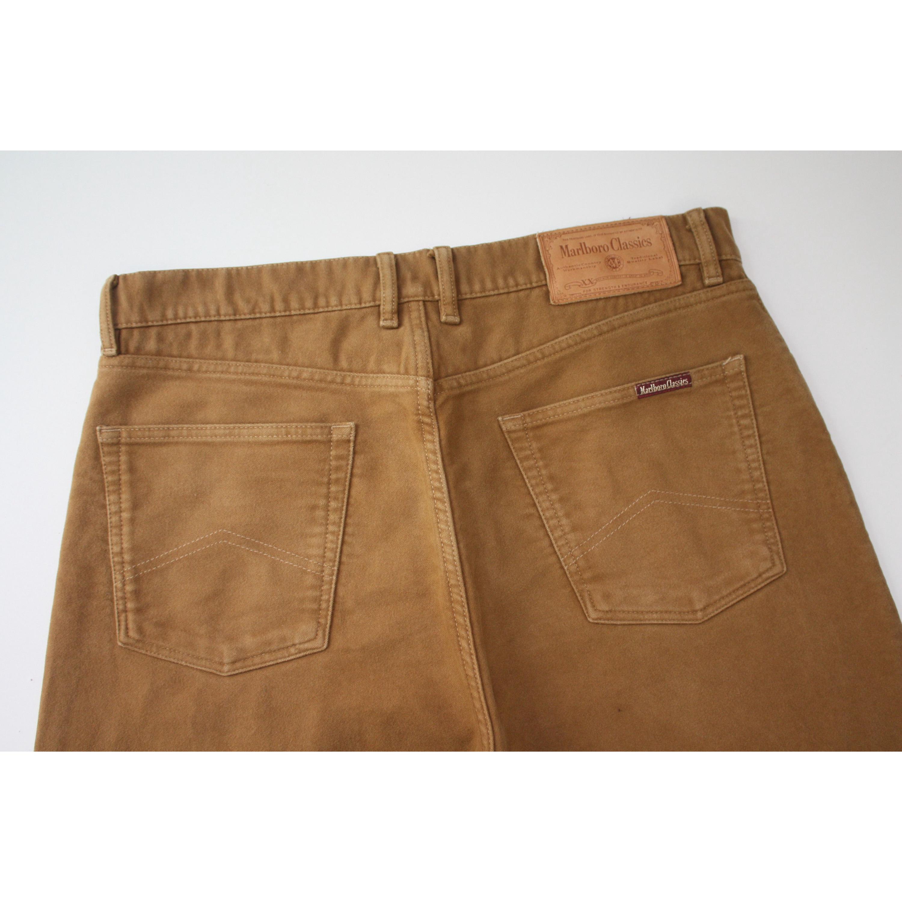 Marlboro Classics Mustard Beige Vintage Velvet Pant W34L34 - Etsy