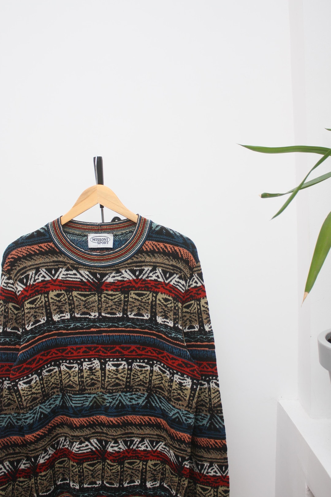 Missoni Sport Vintage Abstract Knitted Sweater Men's - Etsy Israel