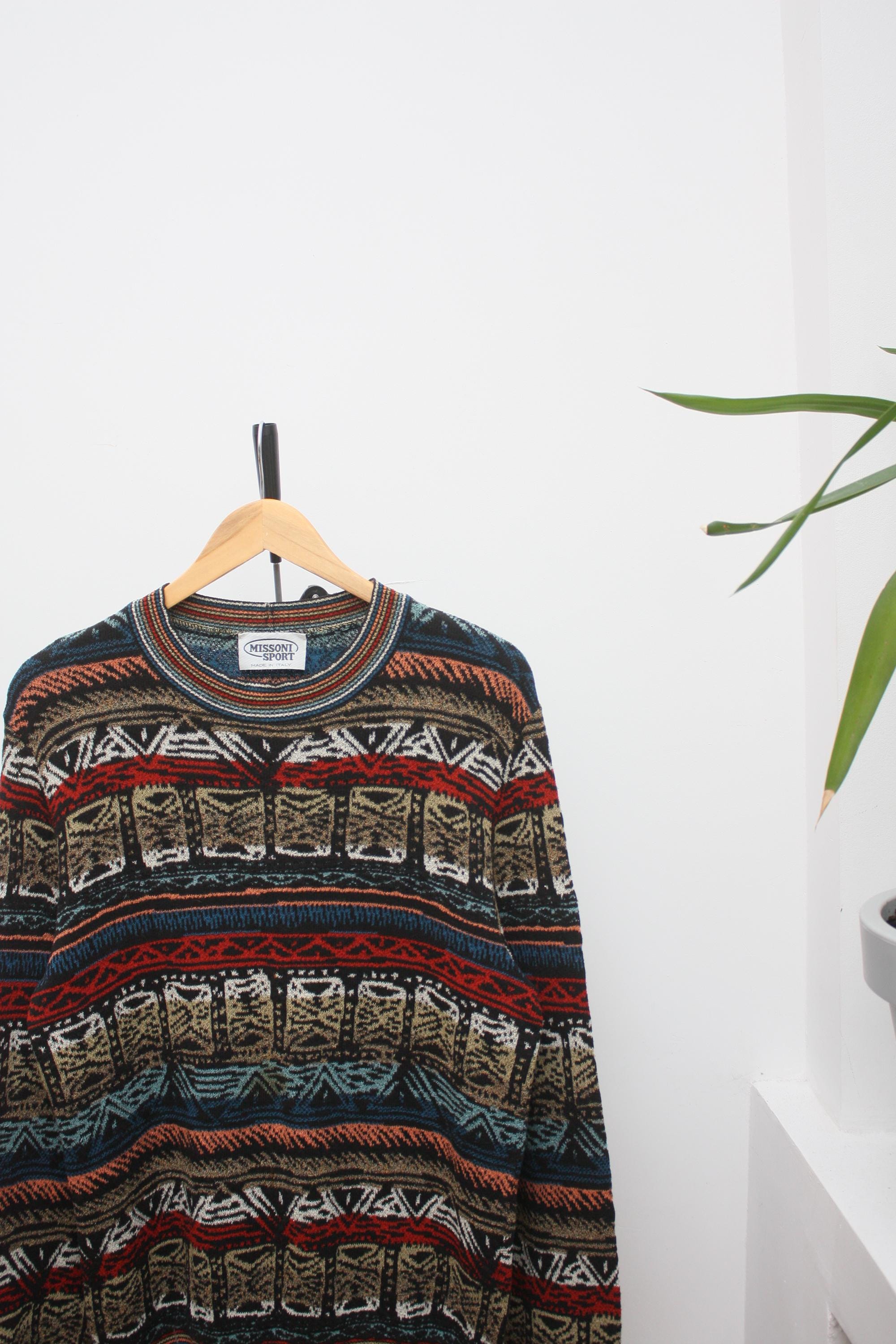 Missoni Sport Vintage Abstract Knitted Sweater Men's - Etsy Israel