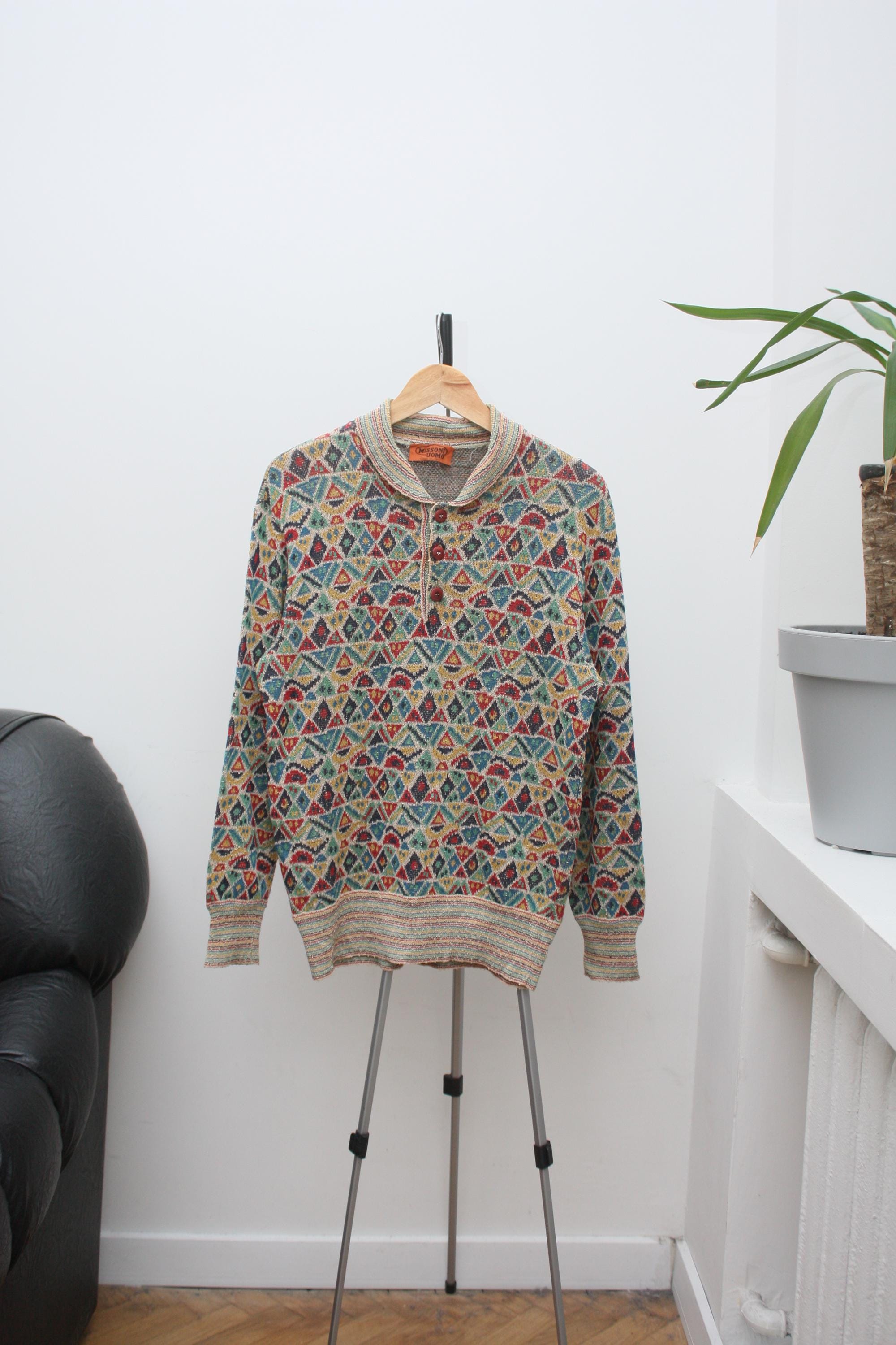 Missoni UOMO Made in Italy Vintage Knitted Sweater 44 - Etsy