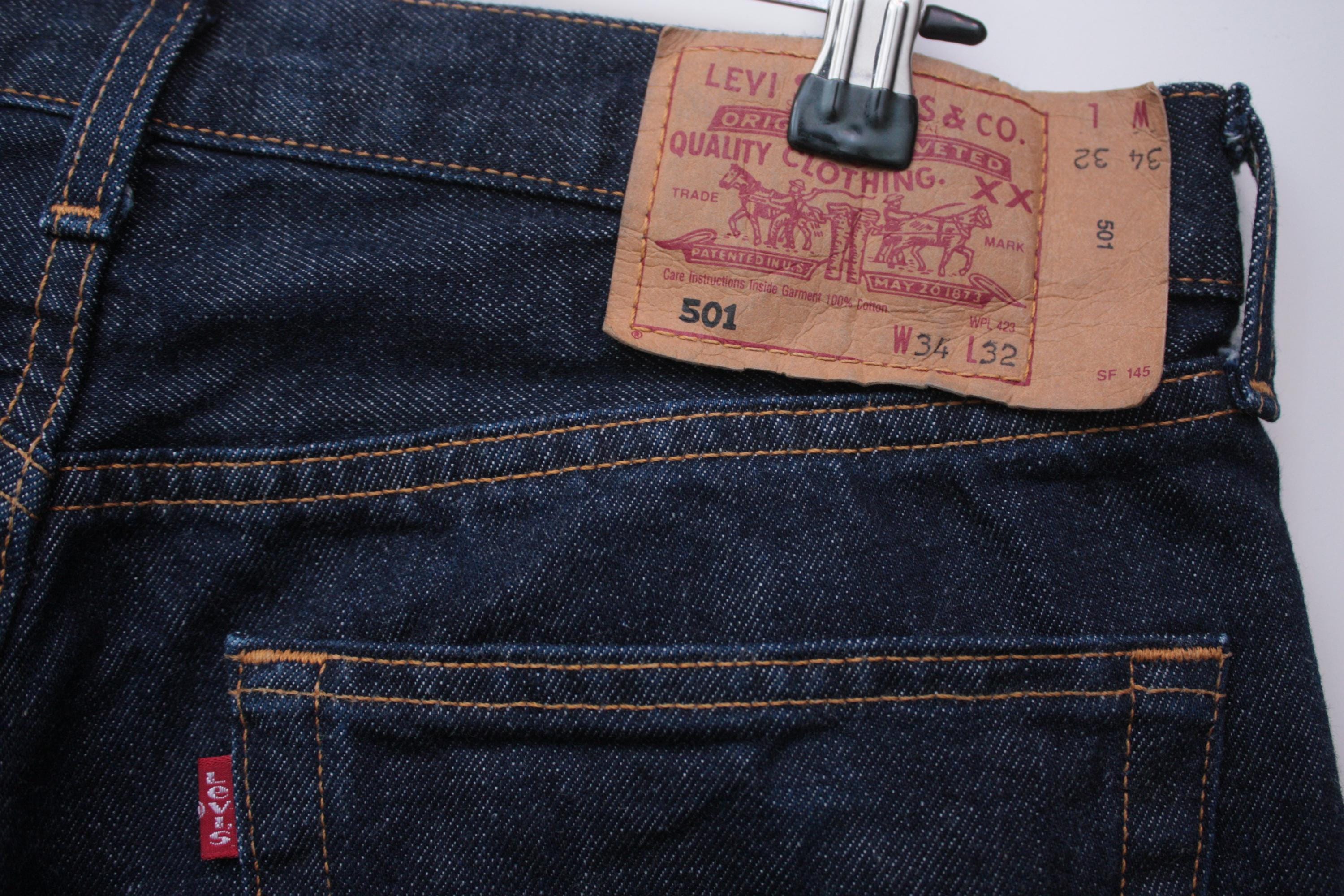 Levi's 501 Vintage Denim Jeans W34L32 Made in Spain - Etsy