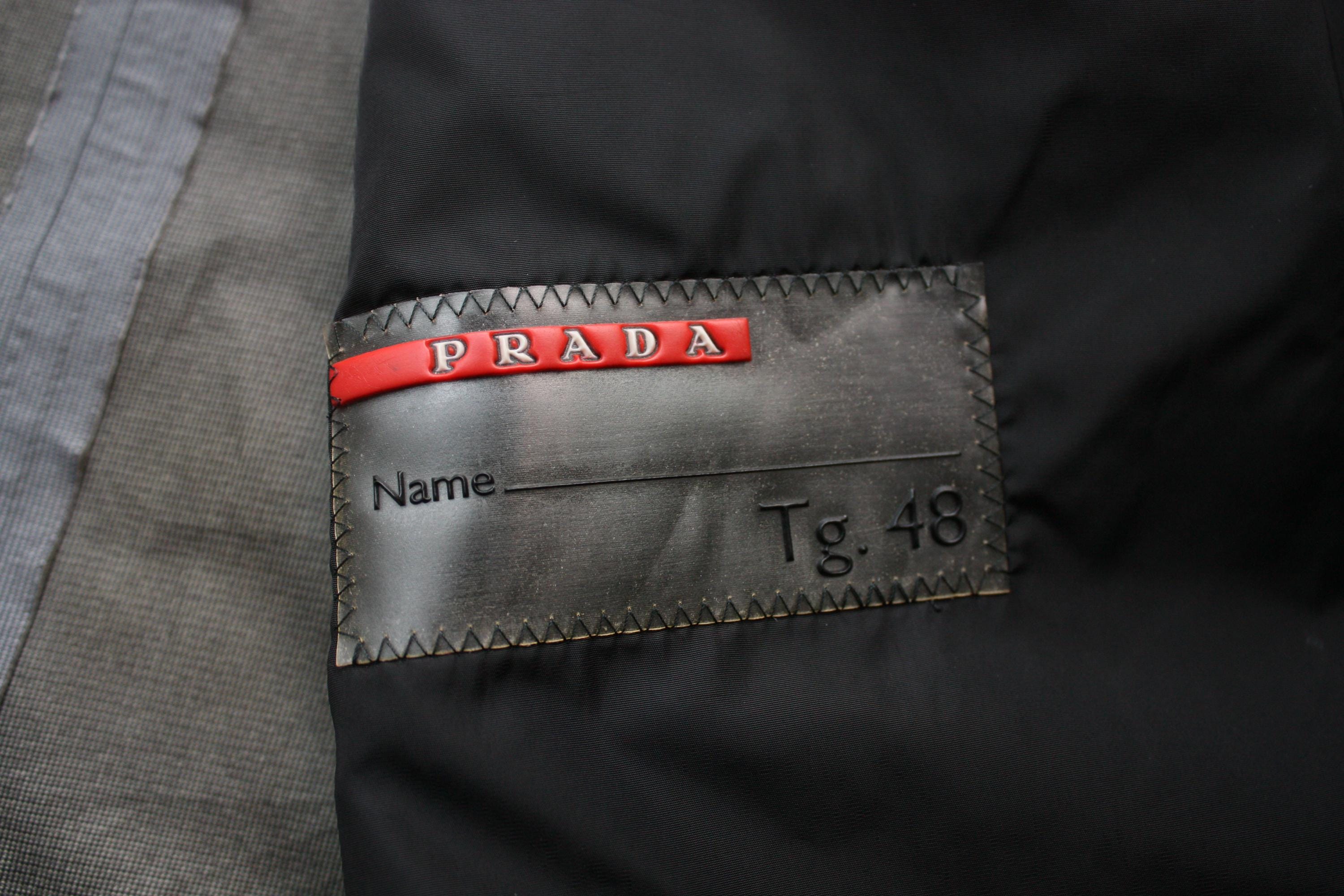 PRADA コート 48 Prada Gore-tex Dark Grey Trench Coat Men's 48 Made in Italy - Etsy