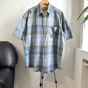Marlboro Classics Vintage Blue Checkered Shirt XXL