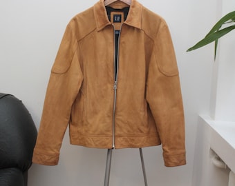 Vintage Gap Black Genuine Leather Zip up Jacket - Etsy