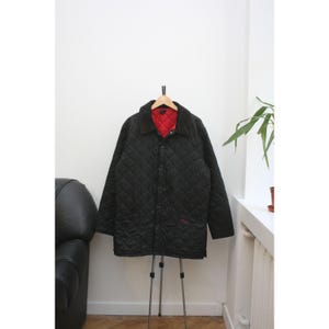 Barbour Liddesdale Quilt Black Jacket Medium Men&#39;s