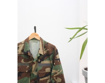 U.S. Air Force Vintage Army Woodland Jacket Medium Long