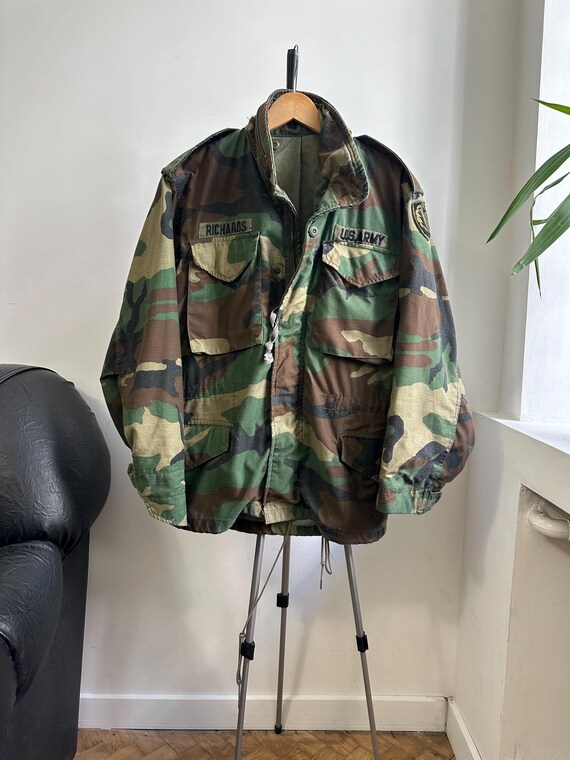 U.S. Army Vintage Woodland Camo M-65 Jacket - Etsy