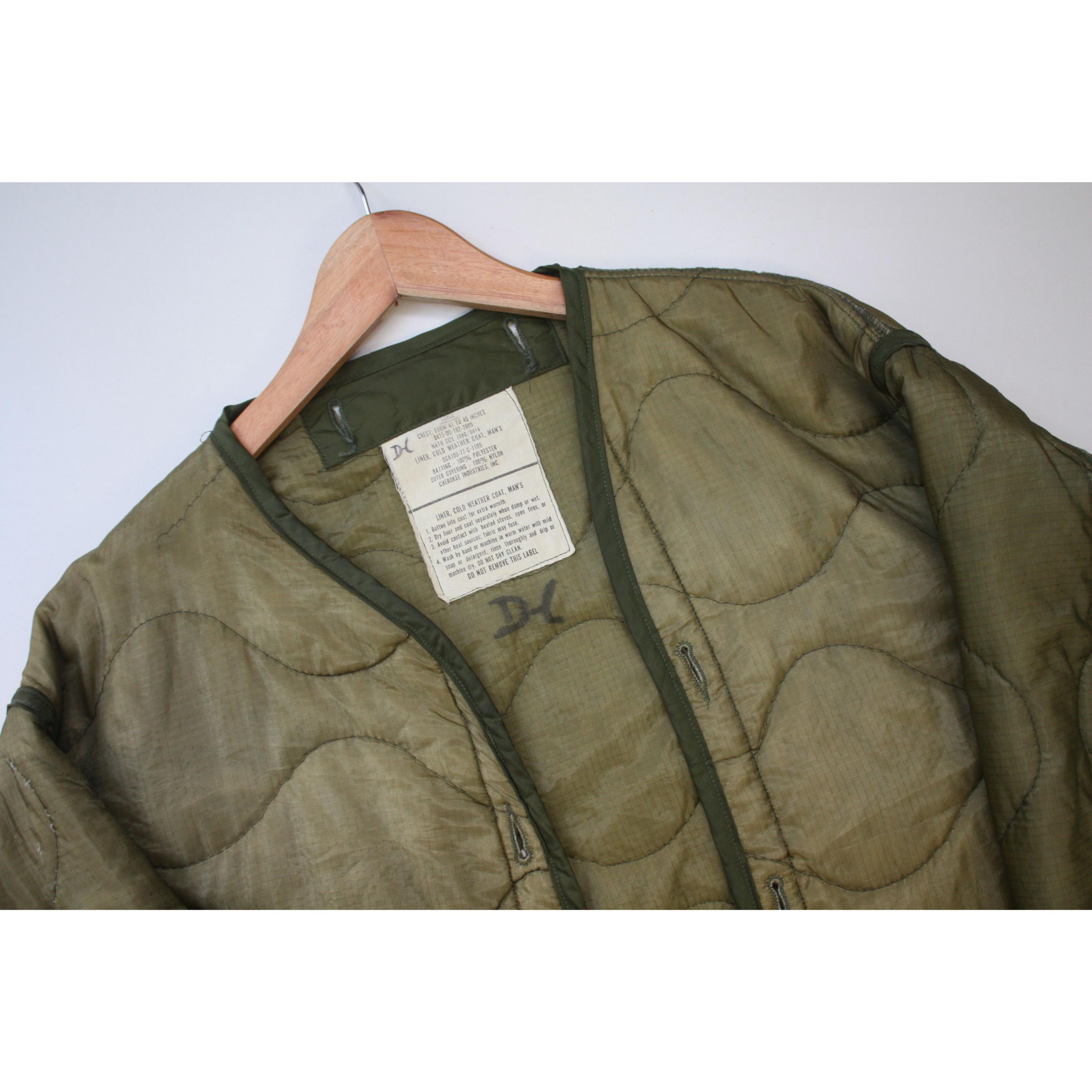 US Army Green Vintage Liner Men's Large - Etsy Canada
