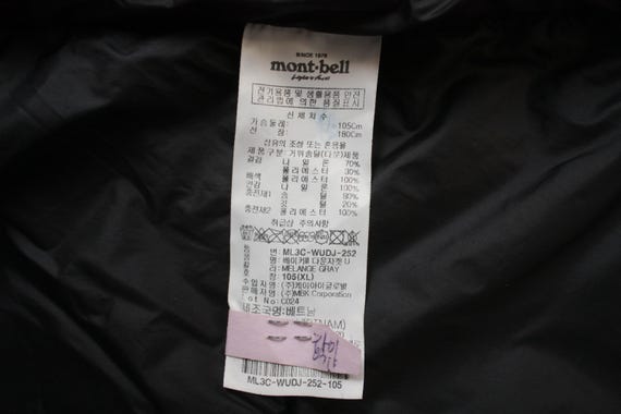 Montbell Gray Lightweight Down Jacket - image 7