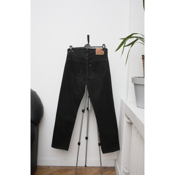 Levi's 501 Vintage Black Denim Jeans W32L30 Made in UK - Etsy