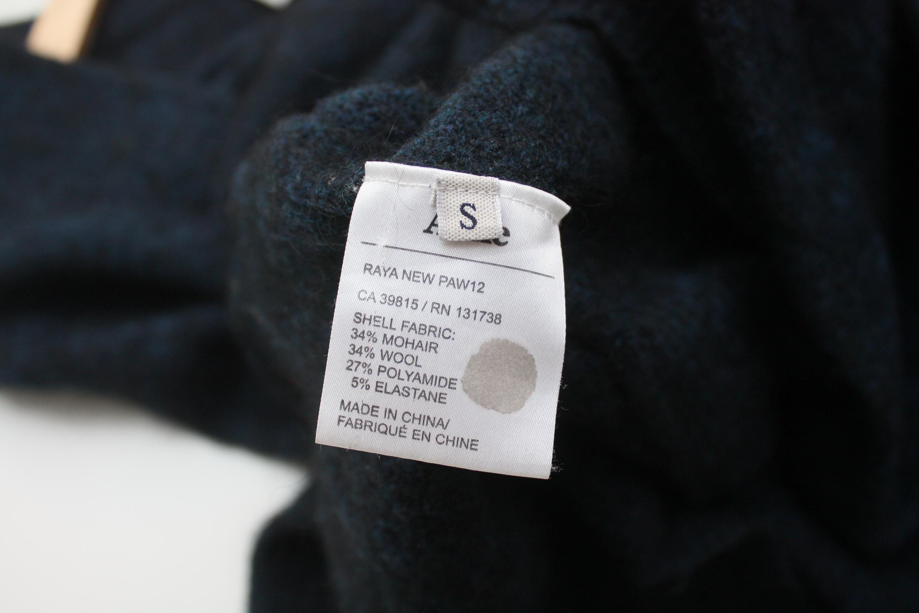ACNE モヘアカーディガン RAYA NEW PAW12 Acne RAYA NEW PAW Navy Mohair Wool Blend Cardigan Women's S - Etsy