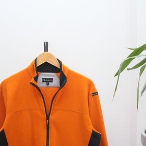 Haglofs Orange Zip Fleece Jacket Large Men&#39;s