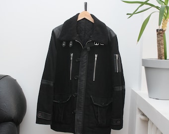 The Kooples Sport Black Patch Coat Herren Medium