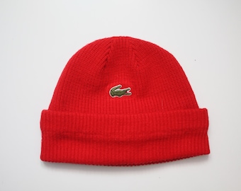 Lacoste Vintage Red Hat Made In France