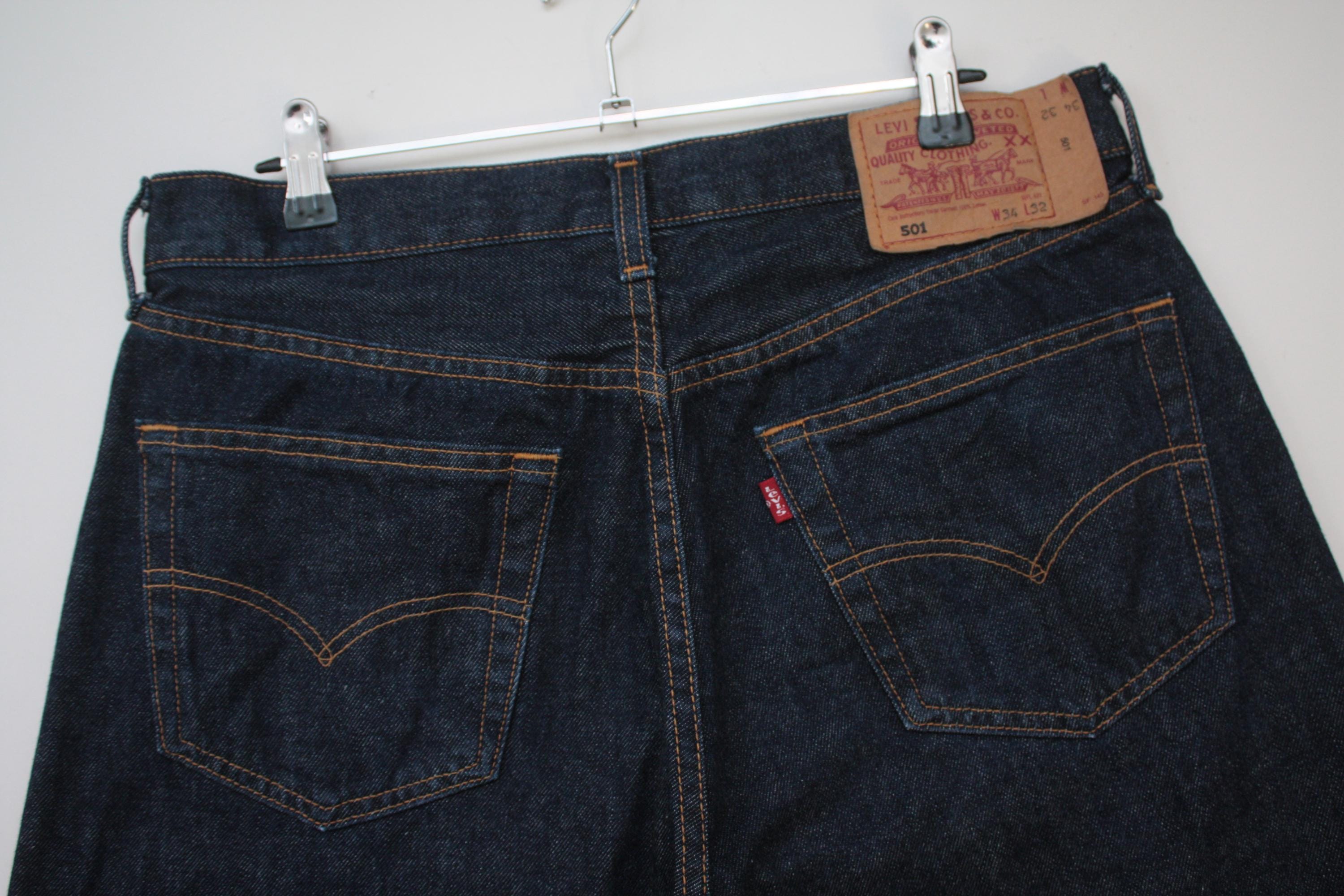 Levi's 501 Vintage Denim Jeans W34L32 Made in Spain - Etsy